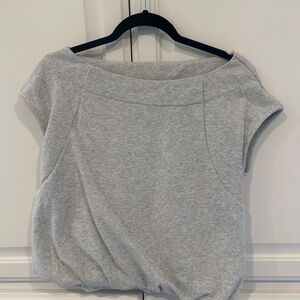 LOFT Light Gray Short Sleeve Top